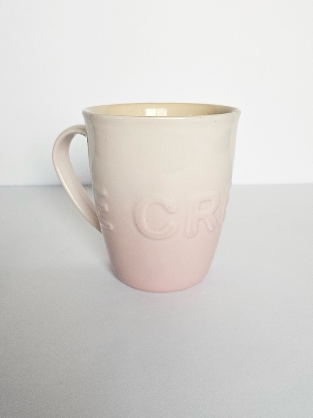 Le Creuset Ombre Pink to Cream Stoneware Mug